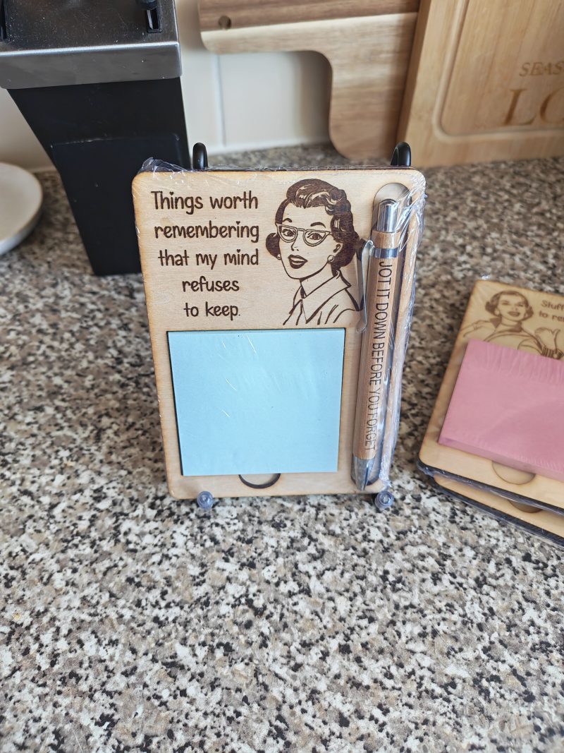 Notepad and pen set , vintage