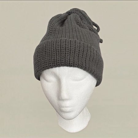 Grey Crochet Kraken Beanie Messy Bun Octopus Hat for Adults