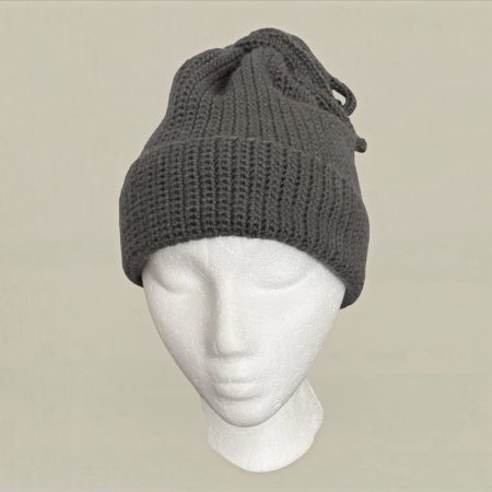 Grey Crochet Kraken Beanie Messy Bun Octopus Hat for Adults