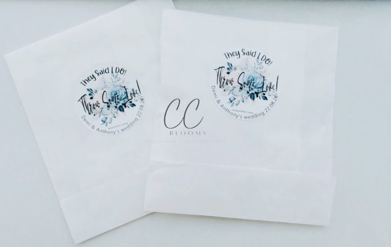 Wedding Floral Confetti Stickers