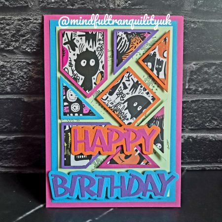 Monster Doodle Birthday Card | Urban Street Art Greeting Card | Graffiti Inspired Happy Birthday Card | Colourful Monster Art Card | Handmade Birthday Card | 5x7 inches