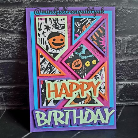 Monster Doodle Birthday Card | Urban Street Art Greeting Card | Graffiti Inspired Happy Birthday Card | Colourful Monster Art Card | Handmade Birthday Card | 5x7 inches