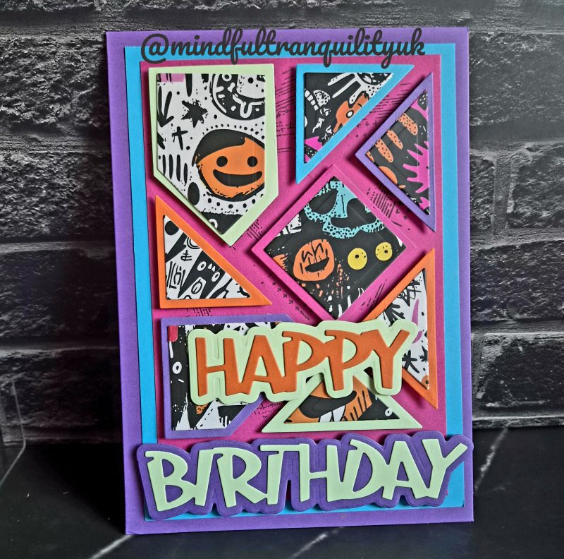 Monster Doodle Birthday Card | Urban Street Art Greeting Card | Graffiti Inspired Happy Birthday Card | Colourful Monster Art Card | Handmade Birthday Card | 5x7 inches