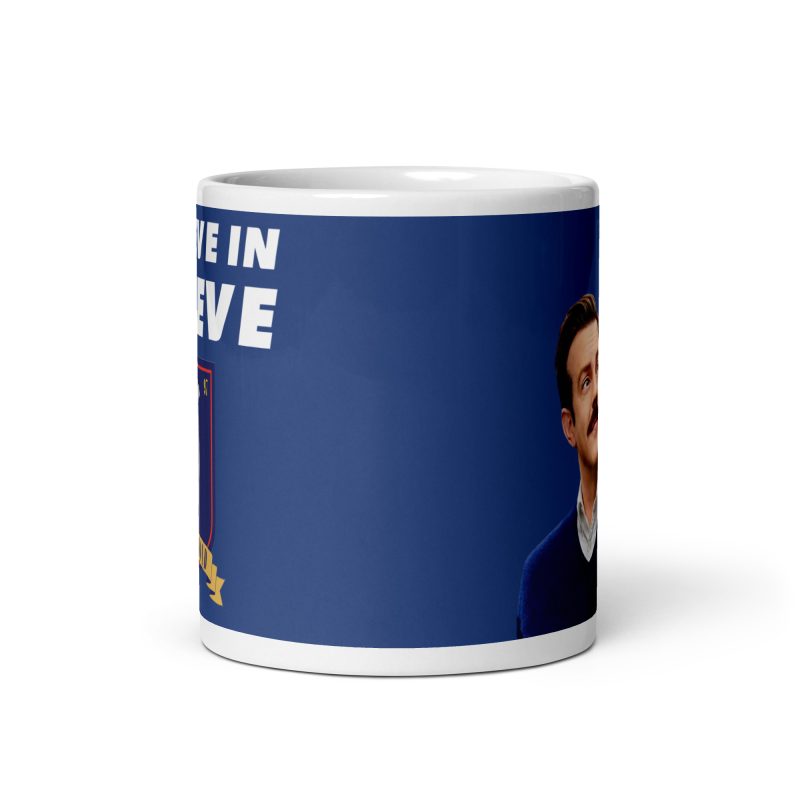 Ted Lasso Believe Mug – White Ceramic 11oz AFC Richmond Football Fan Gift