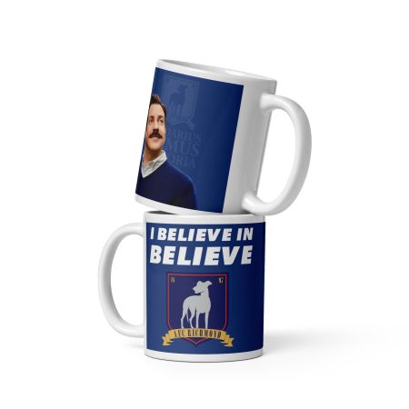 Ted Lasso Believe Mug – White Ceramic 11oz AFC Richmond Football Fan Gift