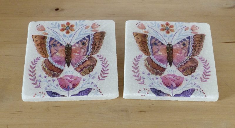 Pair of Marble Coasters - Various Designs