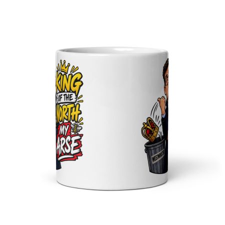 Andy Burnham Political Satire Mug – 11oz White Ceramic King of the North Funny Manchester Gift