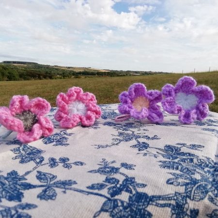 Small Crochet Bows / Flowers Handmade