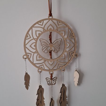 Dreamcatcher Wall Hanging, Spider Web Charm, Native Charms, Wooden Hoop Decoration