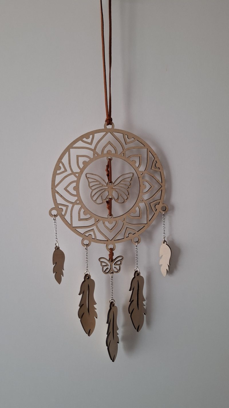 Dreamcatcher Wall Hanging, Spider Web Charm, Native Charms, Wooden Hoop Decoration