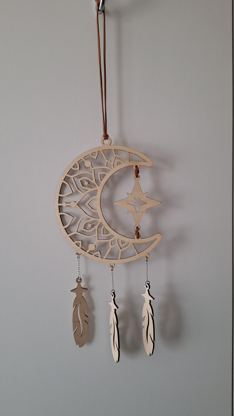 Dreamcatcher Wall Hanging, Spider Web Charm, Native Charms, Wooden Hoop Decoration