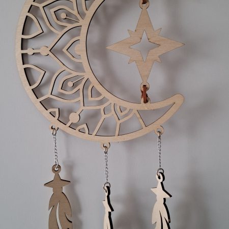 Dreamcatcher Wall Hanging, Spider Web Charm, Native Charms, Wooden Hoop Decoration