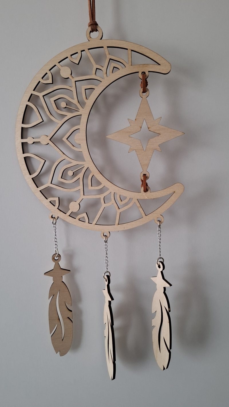 Dreamcatcher Wall Hanging, Spider Web Charm, Native Charms, Wooden Hoop Decoration