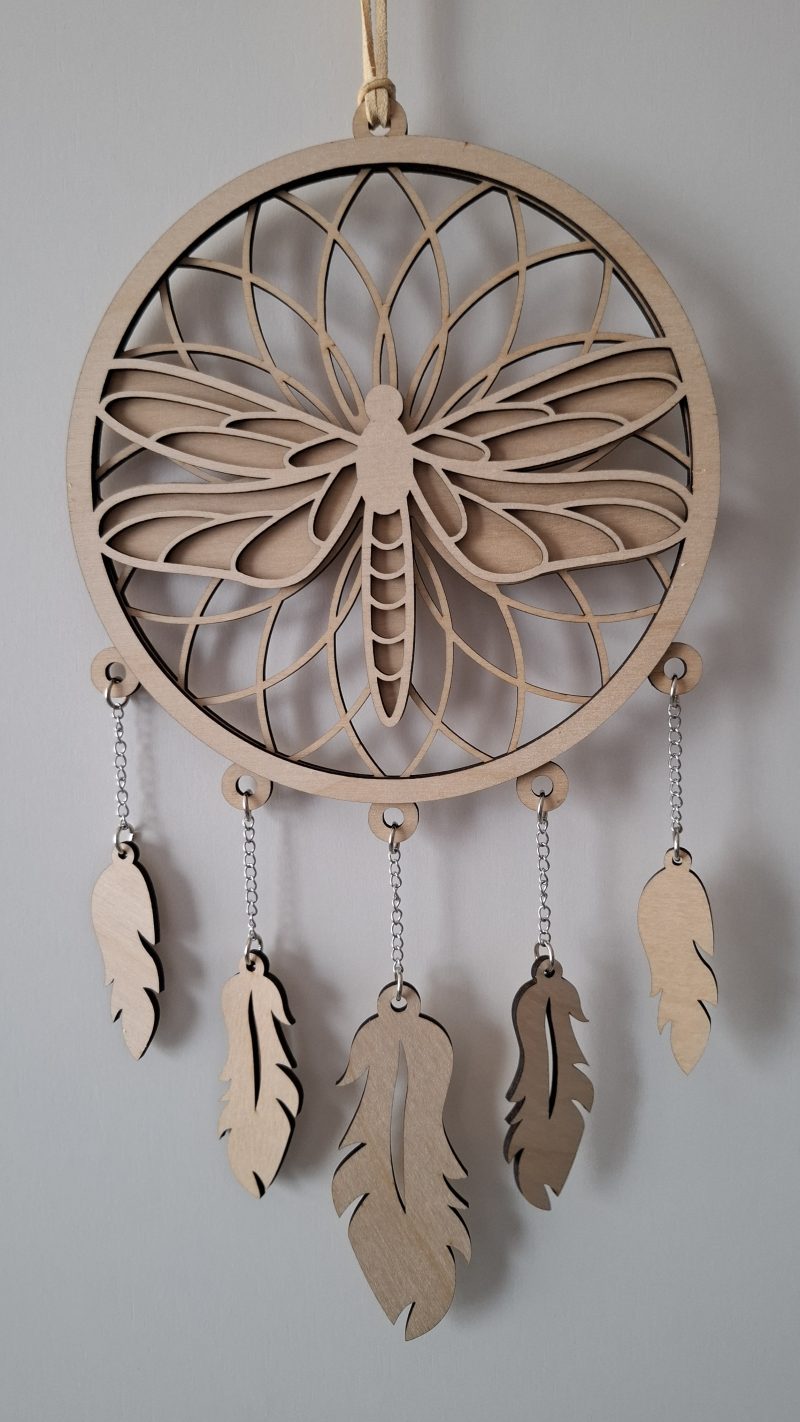 Dreamcatcher Wall Hanging, Spider Web Charm, Native Charms, Wooden Hoop Decoration
