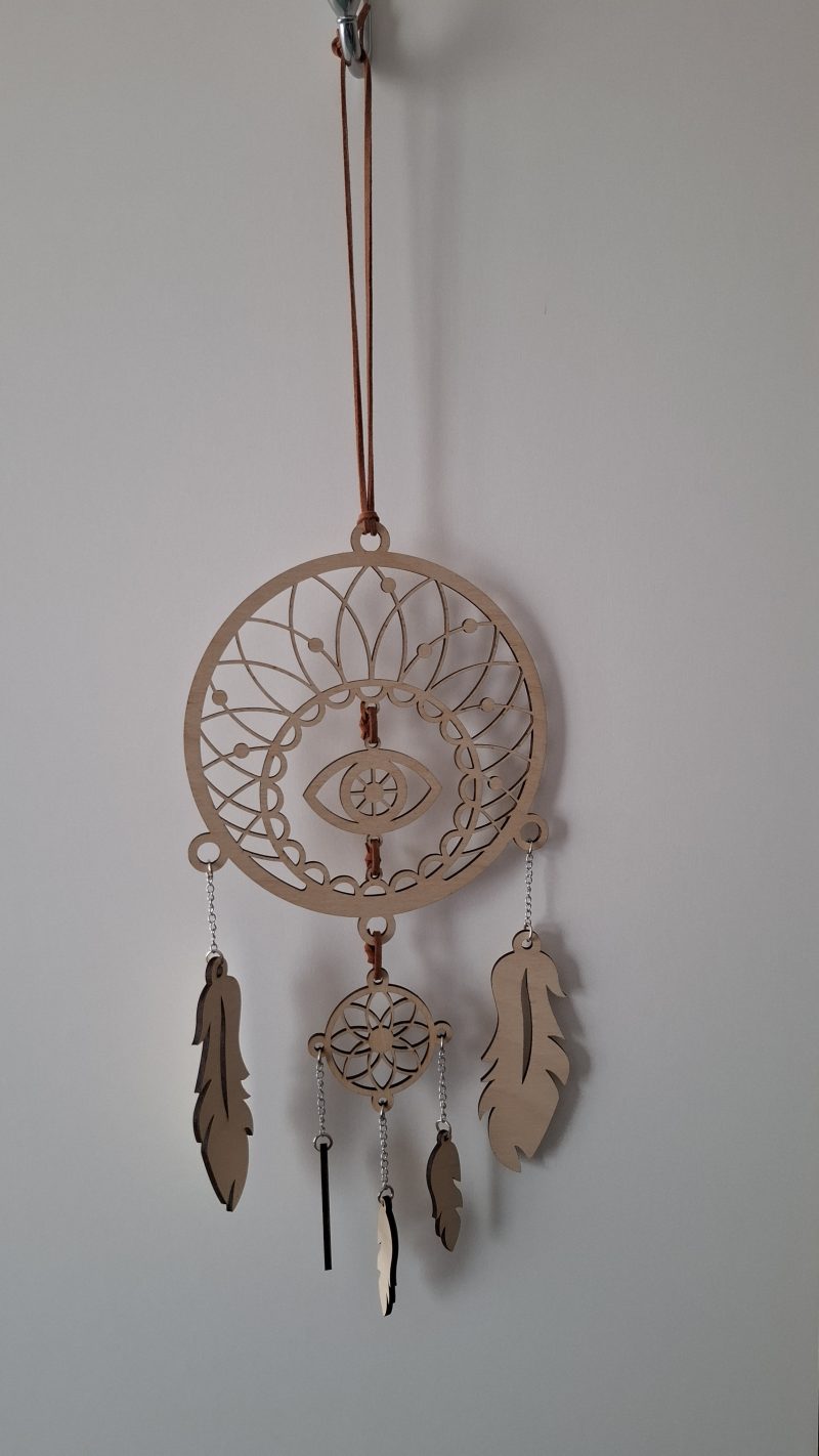 Dreamcatcher Wall Hanging, Spider Web Charm, Native Charms, Wooden Hoop Decoration