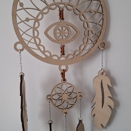 Dreamcatcher Wall Hanging, Spider Web Charm, Native Charms, Wooden Hoop Decoration