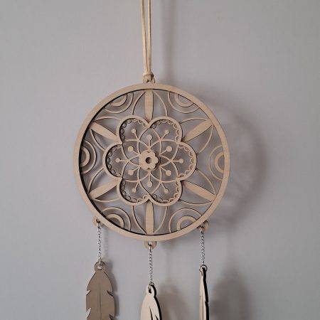 Dreamcatcher Wall Hanging, Spider Web Charm, Native Charms, Wooden Hoop Decoration