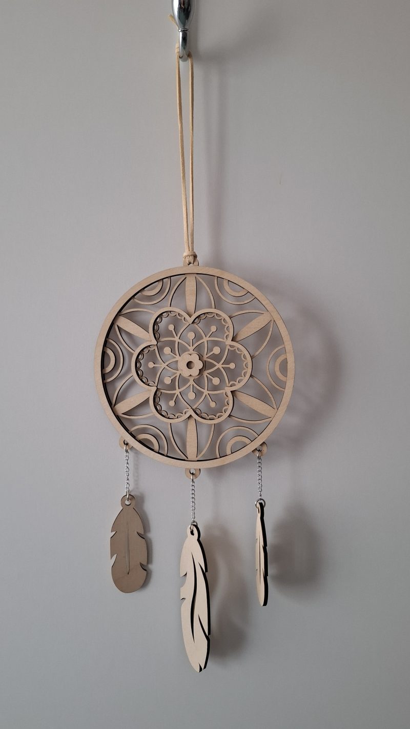 Dreamcatcher Wall Hanging, Spider Web Charm, Native Charms, Wooden Hoop Decoration