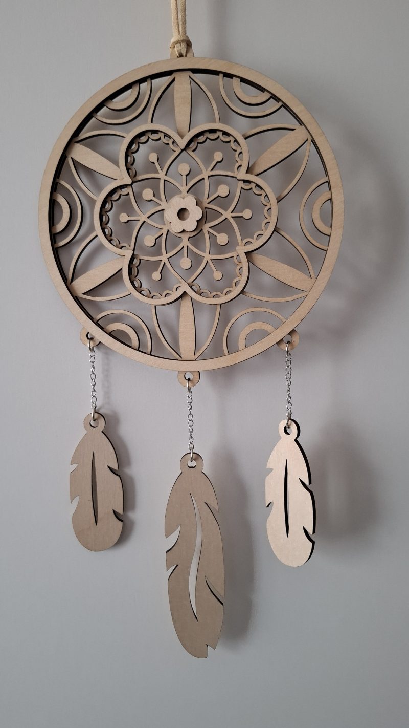 Dreamcatcher Wall Hanging, Spider Web Charm, Native Charms, Wooden Hoop Decoration