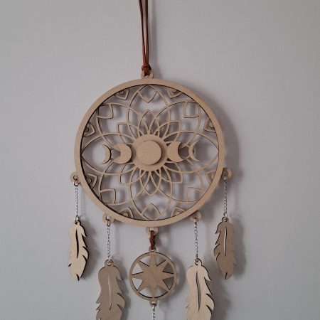 Dreamcatcher Wall Hanging, Spider Web Charm, Native Charms, Wooden Hoop Decoration