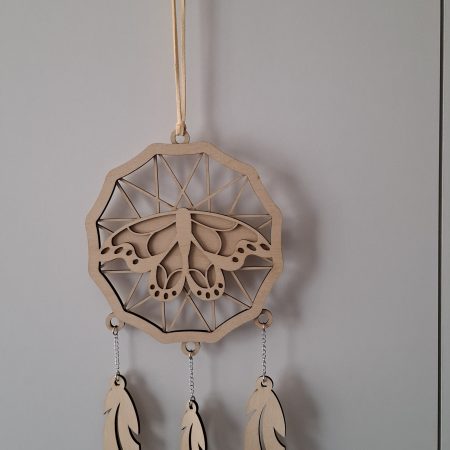 Dreamcatcher Wall Hanging, Spider Web Charm, Native Charms, Wooden Hoop Decoration