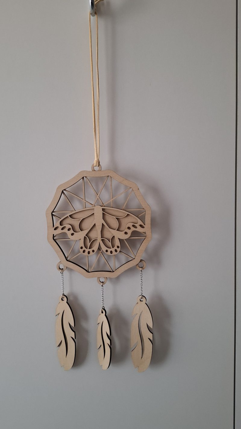 Dreamcatcher Wall Hanging, Spider Web Charm, Native Charms, Wooden Hoop Decoration