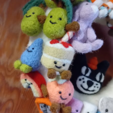 Plush wreath full of colourful cute items,ultimate unique item