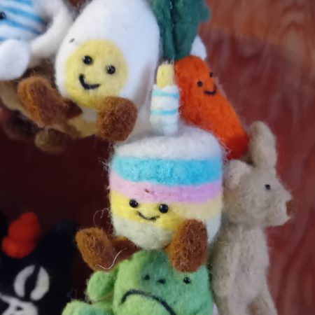 Plush wreath full of colourful cute items,ultimate unique item