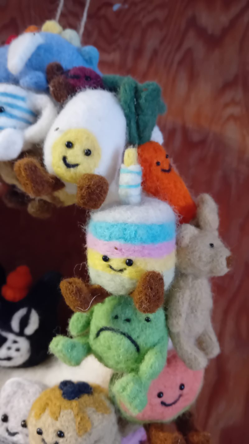 Plush wreath full of colourful cute items,ultimate unique item