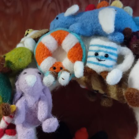 Plush wreath full of colourful cute items,ultimate unique item