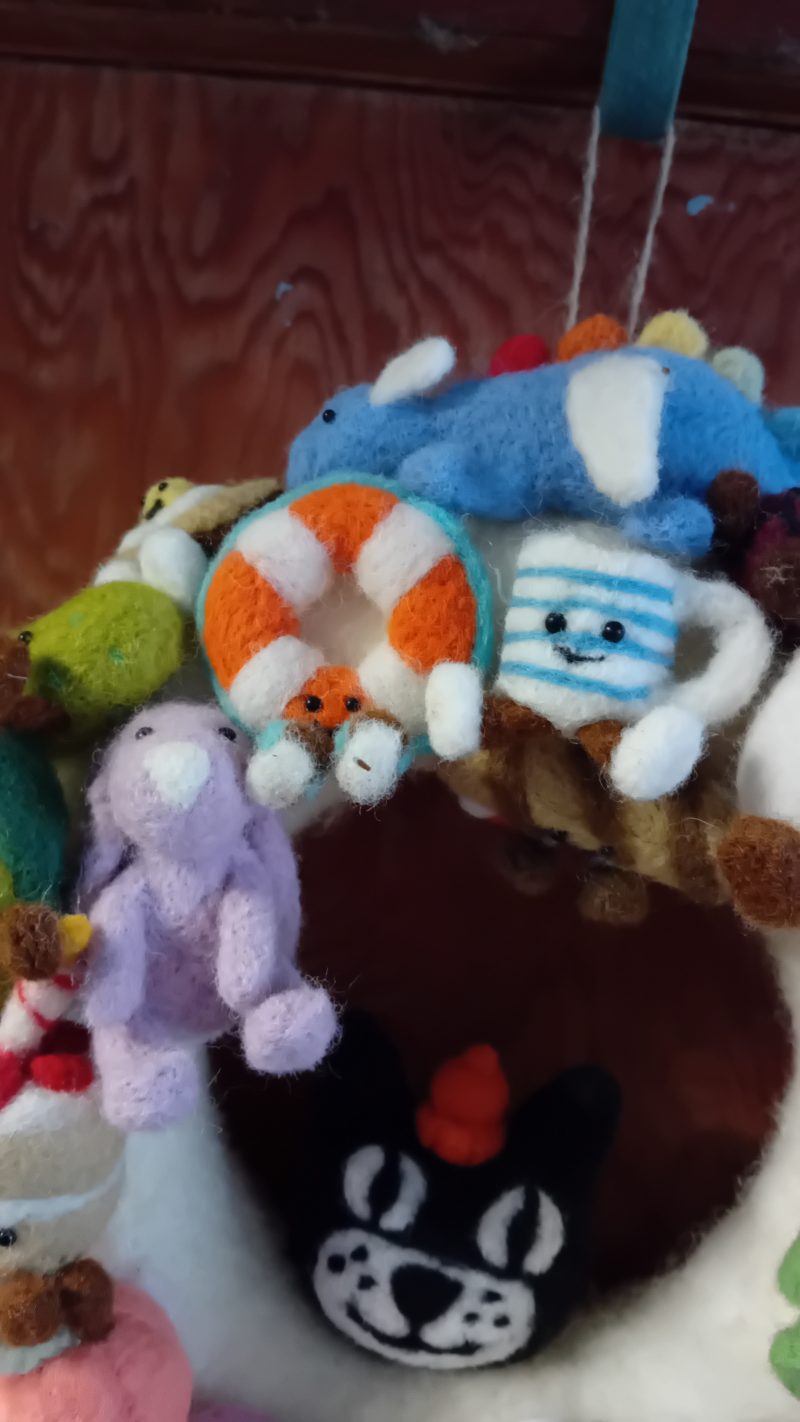 Plush wreath full of colourful cute items,ultimate unique item