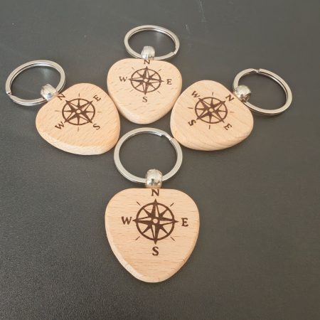 Compass style keyring