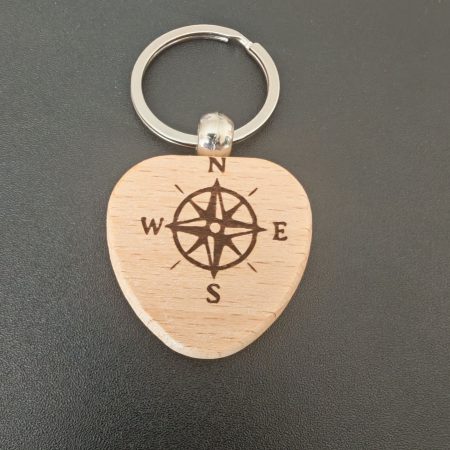 Compass style keyring