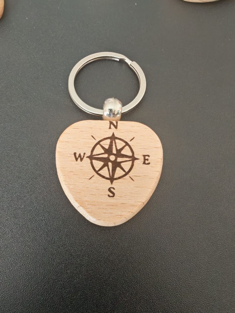 Compass style keyring