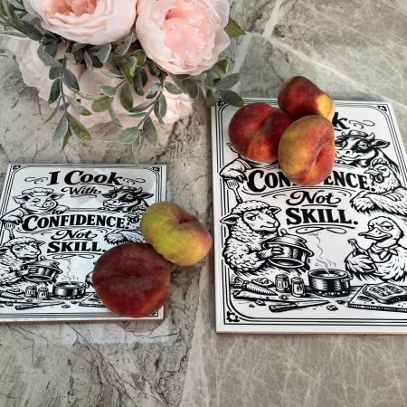 Laser-Engraved Ceramic Trivet