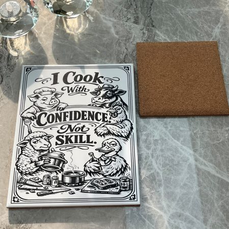 Laser-Engraved Ceramic Trivet