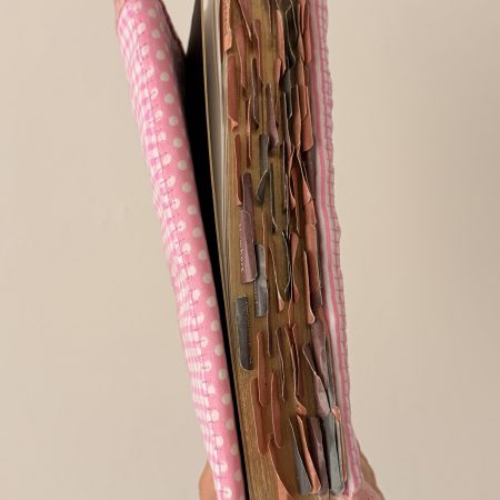 Handmade Pink Patchwork Book Sleeve | Shabby Chic • Cottagecore • Romantic Vintage