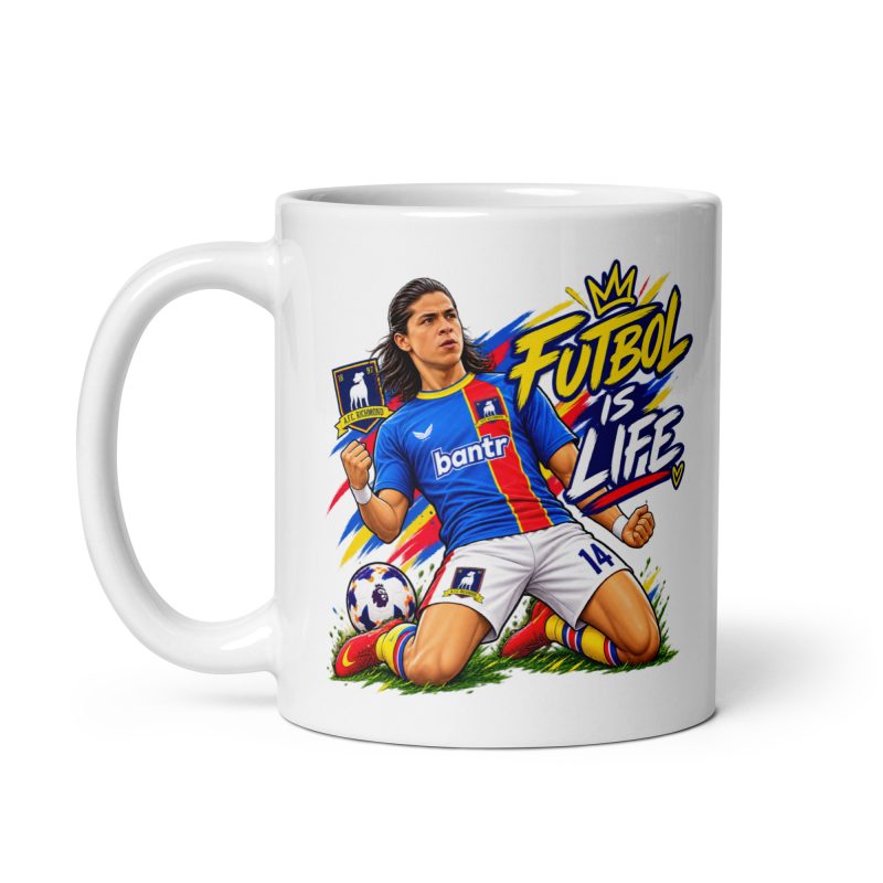Dani Rojas Futbol Is Life Mug – White Ceramic 11oz Funny Football Fan Gift
