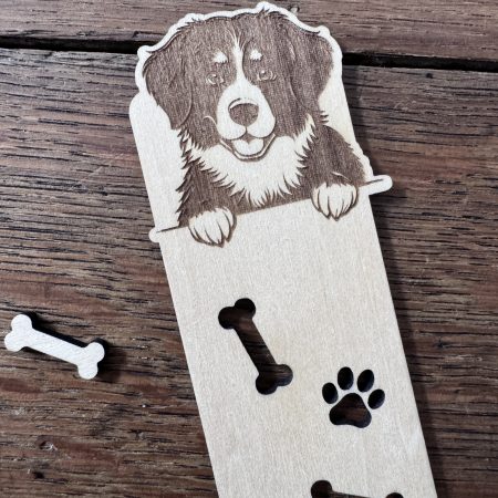 Personalised Dog Bookmark – Custom Breed Laser Cut Wooden Bookmark