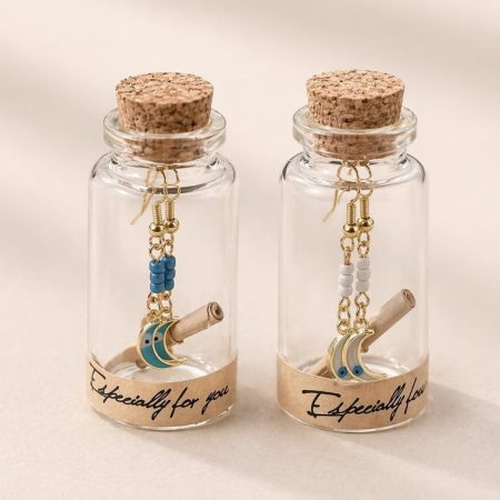 Celestial Moon -Earrings in a Bottle