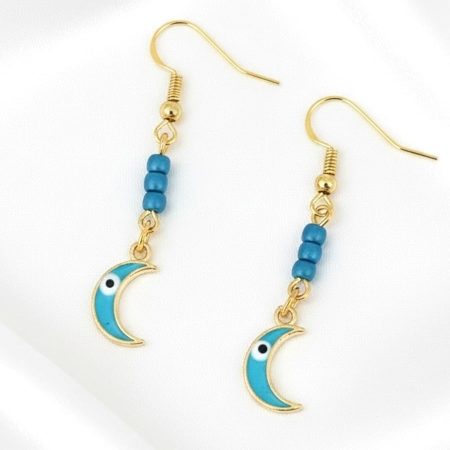 Celestial Moon -Earrings in a Bottle