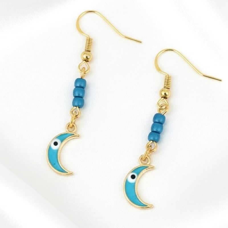 Celestial Moon -Earrings in a Bottle
