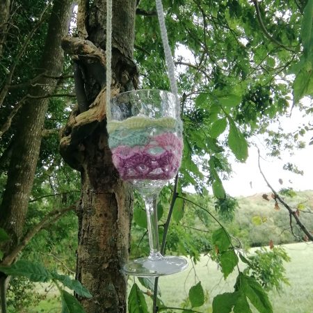 Festival Ready Wine Glass Holder / Flask Holder