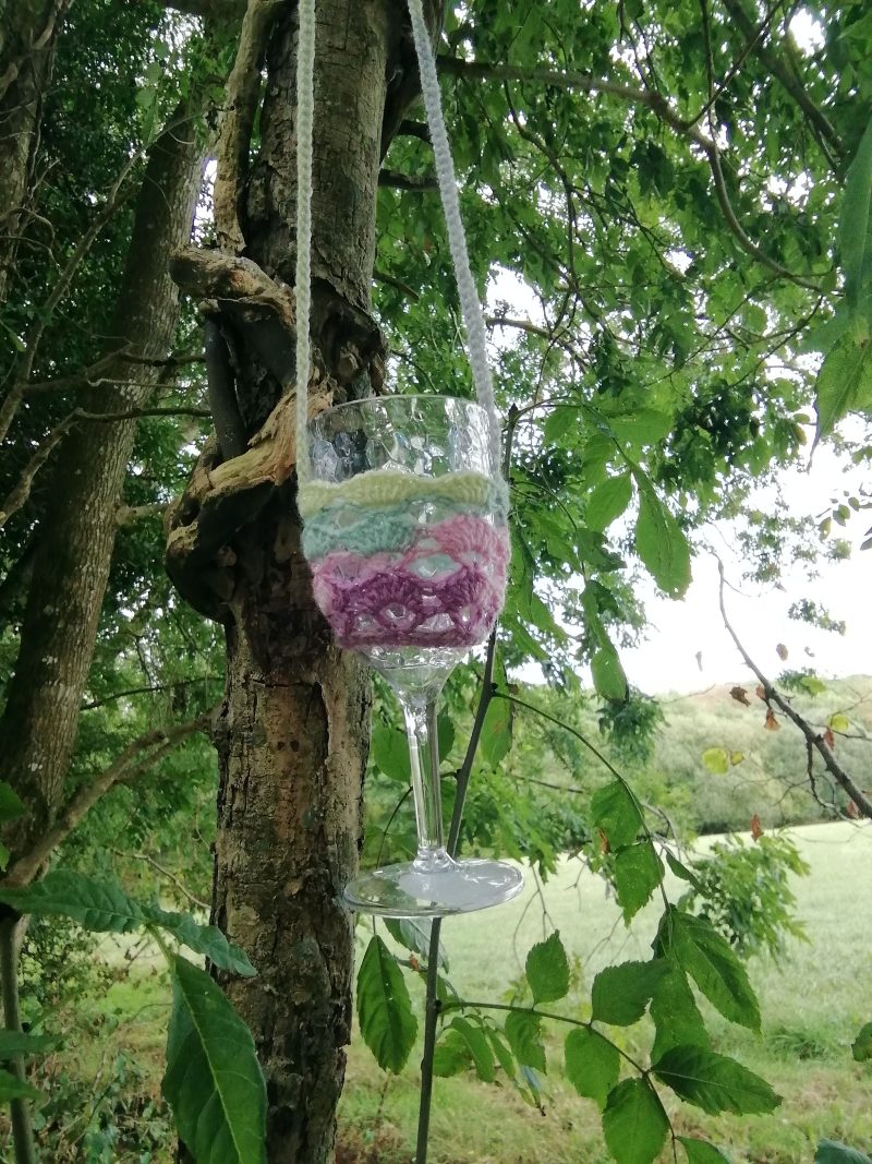 Festival Ready Wine Glass Holder / Flask Holder