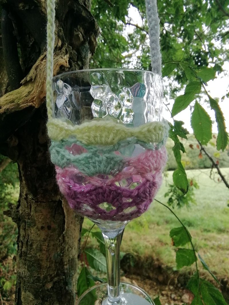 Festival Ready Wine Glass Holder / Flask Holder