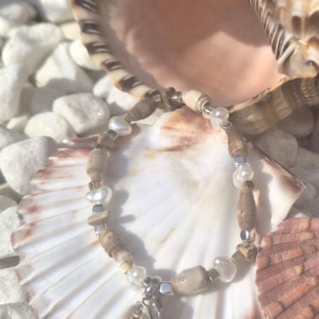 The Driftwood Pearls Bracelet (one of a kind)