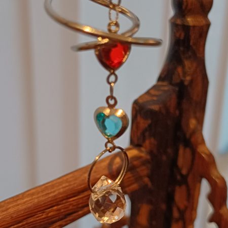 Miniature Hanging Suncatcher – Hearts