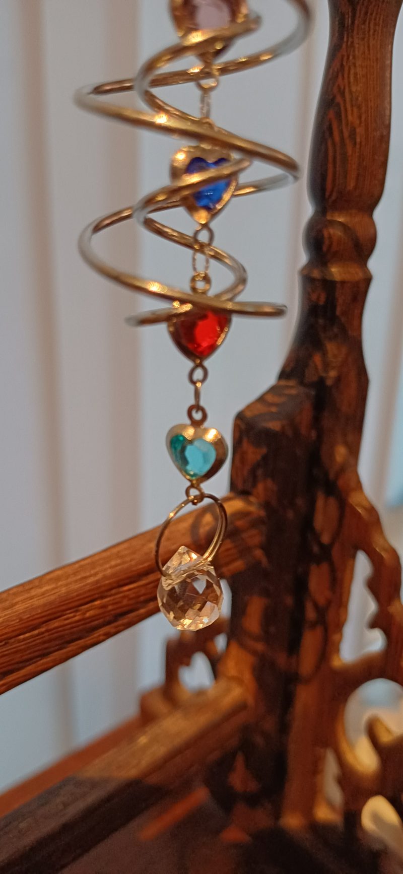 Miniature Hanging Suncatcher – Hearts