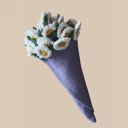 Handmade Crochet 2-in-1 Daisy Bouquet Circle Blanket Throw .ThatCrochetLadyUk