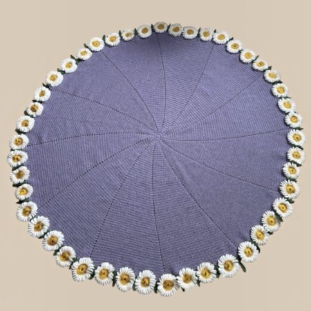 Handmade Crochet 2-in-1 Daisy Bouquet Circle Blanket Throw .ThatCrochetLadyUk